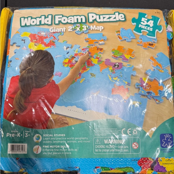 Other - World Foam Puzzle - 54 Pieces - Multicolor